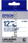 Epson LK-4WLN blauw op wit breedte 12 mm