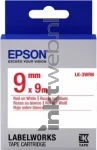 Epson LK-3WRN rood op wit breedte 9 mm