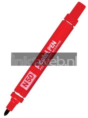 Pentel N50 Permanente marker rood