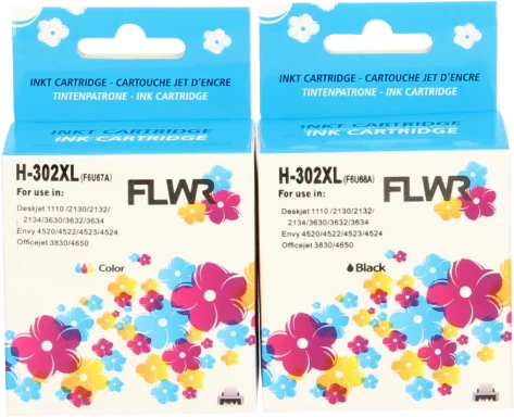 FLWR HP 302XL Multipack zwart en kleur