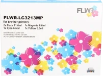 FLWR Brother LC-3213 Multipack zwart en kleur (Compatible XXL)