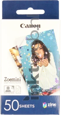 Canon  Zoemini Zink fotopapier 2x3 inch Glans |  |  50 vellen 