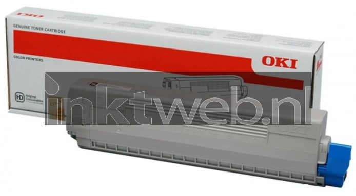 Oki C813 zwart Combined box and product