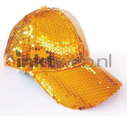 Boland Glittercap oranje
