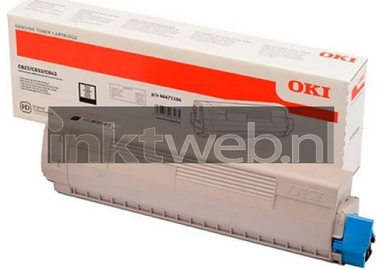Oki C834 zwart Combined box and product