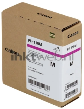 Canon PFI-110 inktfles magenta Front box