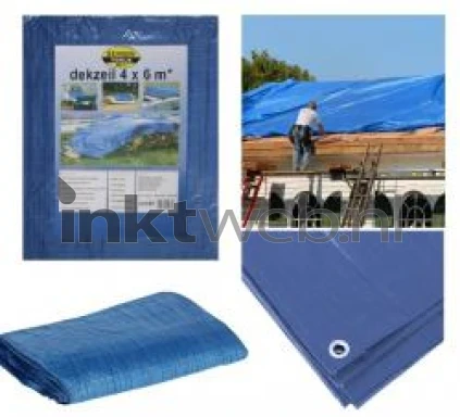 Benson tentgrondzeil/dekzeil blauw 4x6 M blauw
