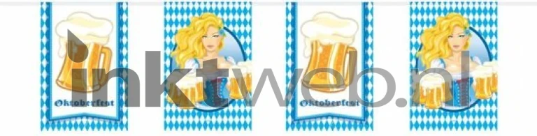 Folat Oktoberfest Bierpullen Vlaggenlijn Vierkant – 10 meter