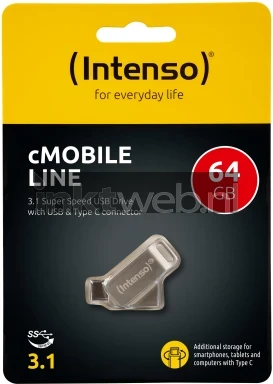 Intenso cMobile Line 64GB USB 3.0 Front box