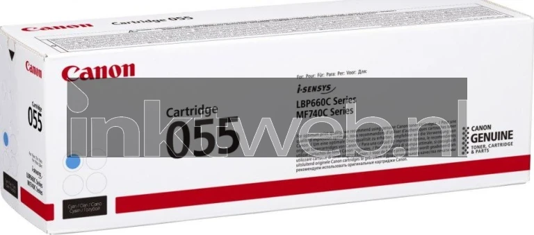 Canon 055 cyaan Front box