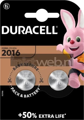 Duracell CR2016 2-pack Front box