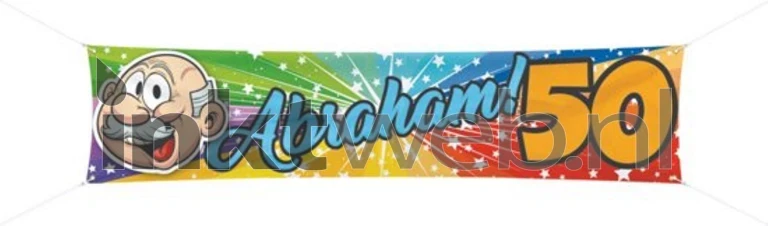Folat 50 Jaar Abraham streetbanner