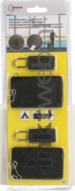 Benson Kofferlabel + hangslot set