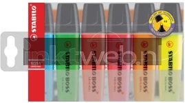 Stabilo Boss 6-Pack assorti kleur (Origineel)
