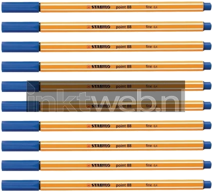 Stabilo point 88 fineliner 10-pack blauw