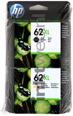 HP 62XL Combo pack zwart en kleur