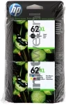 HP 62XL Combo pack zwart en kleur (Origineel Hoge Capaciteit)