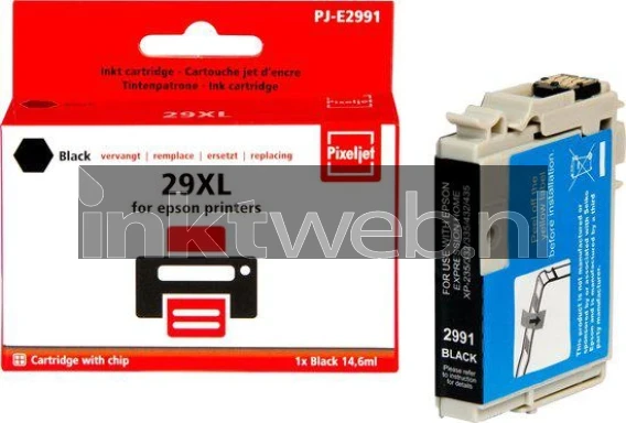 FLWR Epson 29XL T2991 (Opruiming Pixeljet!) zwart