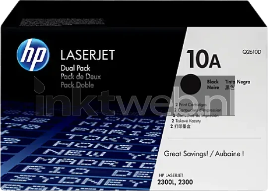 HP 10A (Dual pack) zwart