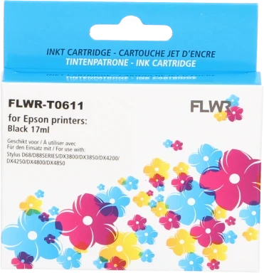 FLWR Epson T0611 zwart