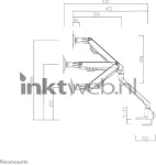 Neomounts FPMA-D750DWHITE2 | Monitorarm met bureauklem wit Product only