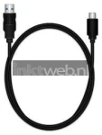 MediaRange oplaad en datakabel 1,5m USB 3.1 zwart Product only