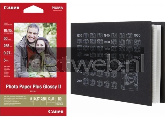 Canon PP-201 Foto papier en album Hoogglans | A6 |  2 stuks