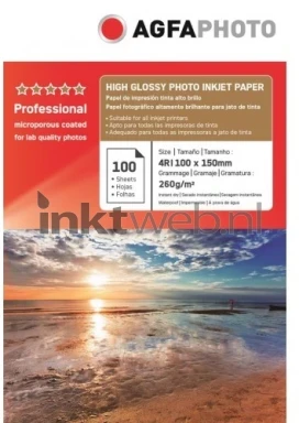 Agfa A6 High Glossy Photo Inkjet Papier 260 grams Front box