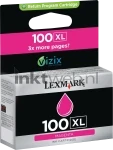 Lexmark 100XL magenta (Origineel Recycled)