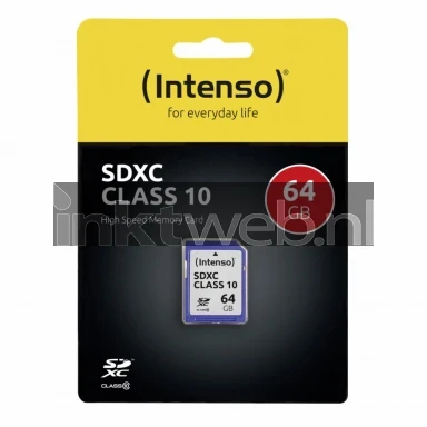 Intenso SDXC-kaart Class 10 64GB