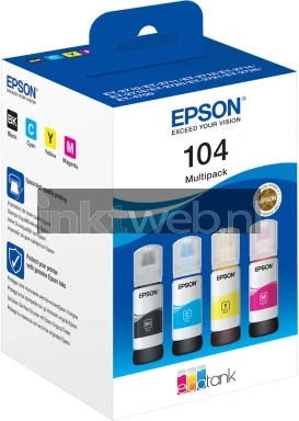 Epson 104 Multipack zwart en kleur Front box