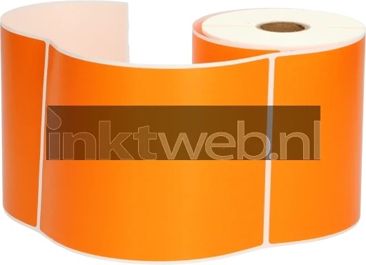 FLWR Zebra verzendetiketten 102 mm x 150 mm  oranje