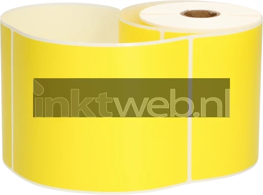 FLWR Zebra verzendetiketten 102 mm x 150 mm  geel