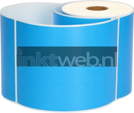 FLWR Zebra verzendetiketten 102 mm x 150 mm  blauw