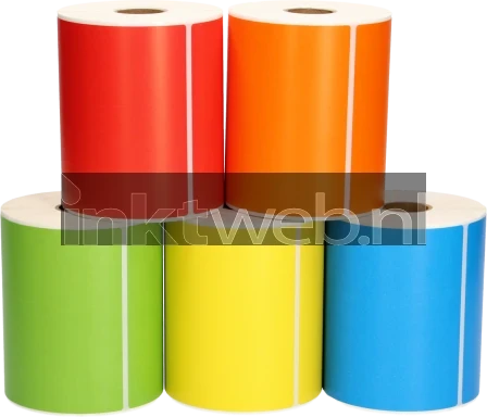 FLWR Zebra verzendetiketten kleurpakket 102 mm x 150 mm  kleur