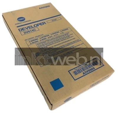 Konica Minolta DV-614C cyaan Front box
