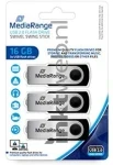 MediaRange USB flash drive 16GB 3-pack Front box