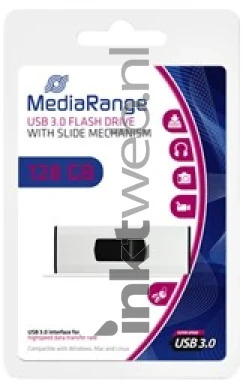 MediaRange USB 3.0 flash drive 128GB Front box