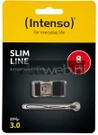 Intenso SLIM LINE USB DRIVE 3.0 8GB zwart Front box