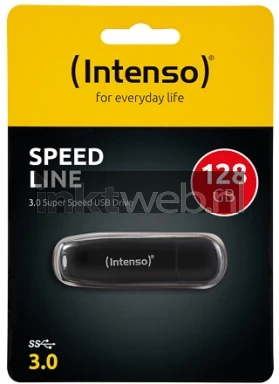 Intenso Speed Line USB flash drive 128GB zwart Front box
