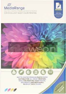 MediaRange Fotopapier Mat | A4 | 130 gr/m² 100 vellen