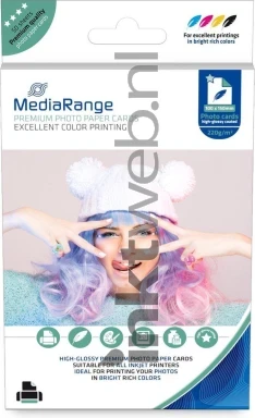 MediaRange Fotopapier Glans | 10x15 | 220 gr/m² 50 vellen