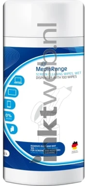 MediaRange Screen Cleaning Wipes, 100 doekjes Front box