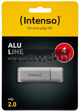 Intenso Alu Line USB Stick 4GB zilver