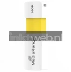 MediaRange USB flash drive 16GB color edition geel Product only