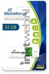 MediaRange USB flash drive 32GB color edition groen Front box