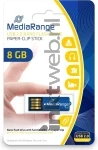 MediaRange USB nano flash drive, paper-clip stick 8GB Front box