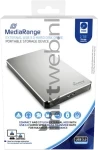 MediaRange Externe harde schijf 2TB, USB 3.0 zilver (Origineel)