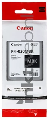 Canon PFI-030 mat zwart Front box