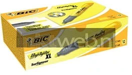 BIC Penvormige markers 10-pack geel Front box